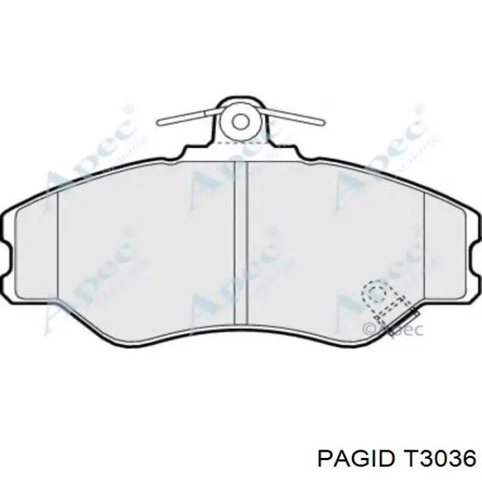T3036 HELLA-PAGID Колодки передние