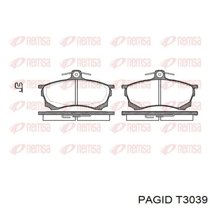Колодки HELLA-PAGID T3039 цена, от 19.14 USD