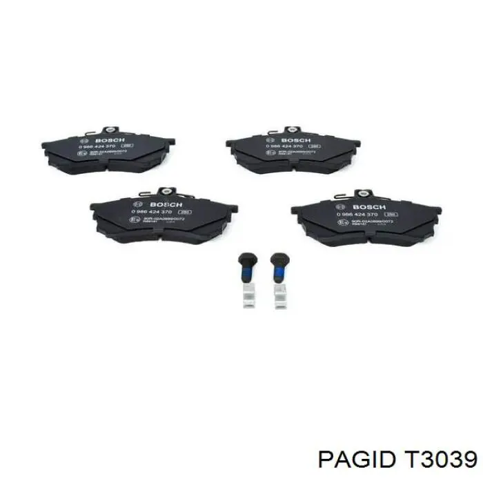 Купить T3039 HELLA-PAGID Колодки тормозные