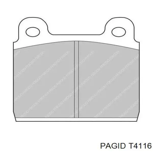 Колодки HELLA-PAGID T4116 цена, от 13.61 USD