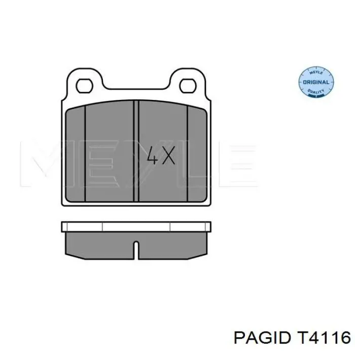 Колодки HELLA-PAGID T4116 цена, от 13.61 USD