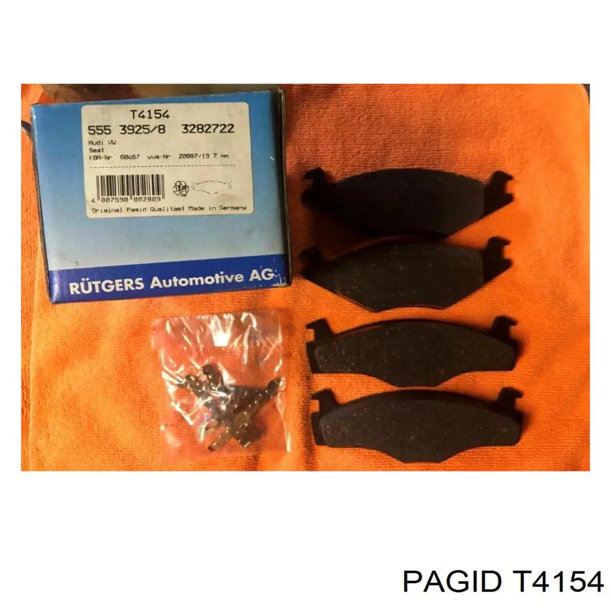 T4154 HELLA-PAGID Колодки передние