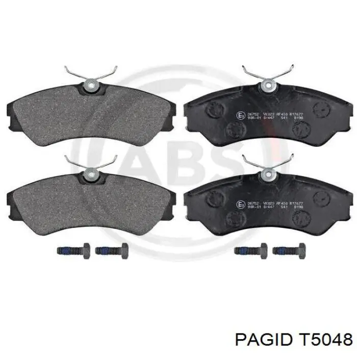 Колодки тормозные передние дисковые PAGID T5048