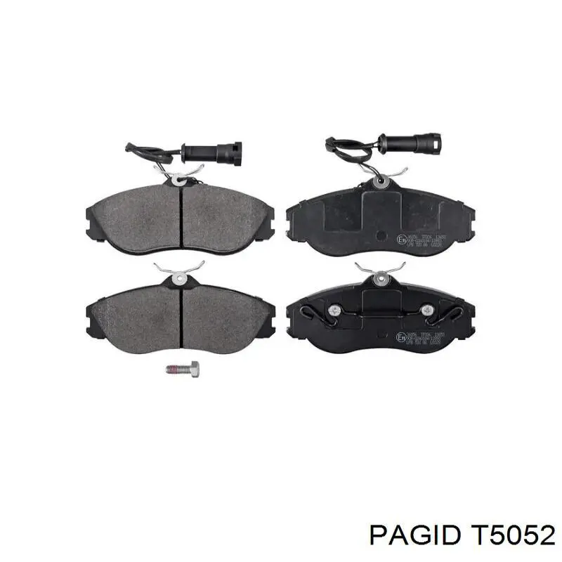 T5052 HELLA-PAGID колодки тормозные передние дисковые