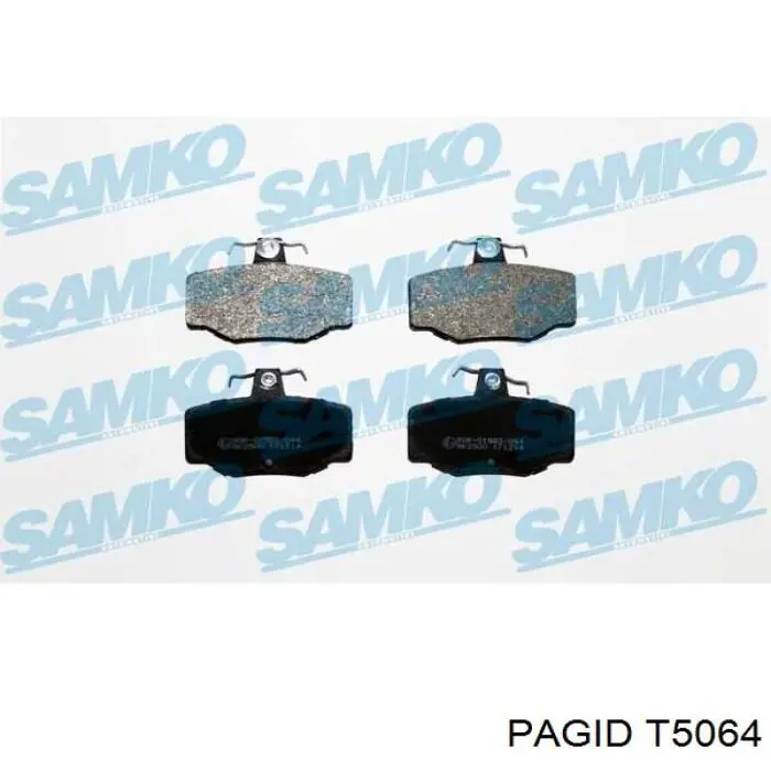 Задние дисковые колодки HELLA-PAGID T5064