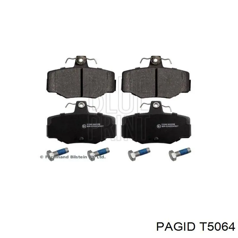 Купить T5064 HELLA-PAGID Колодки тормозные задние, дисковые