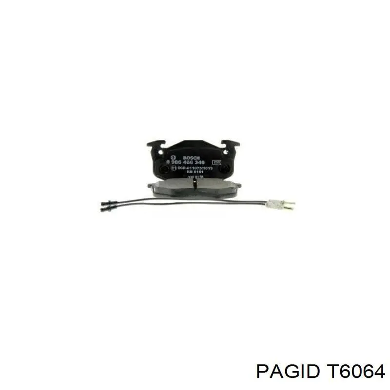 Передние тормозные колодки T6064 HELLA-PAGID