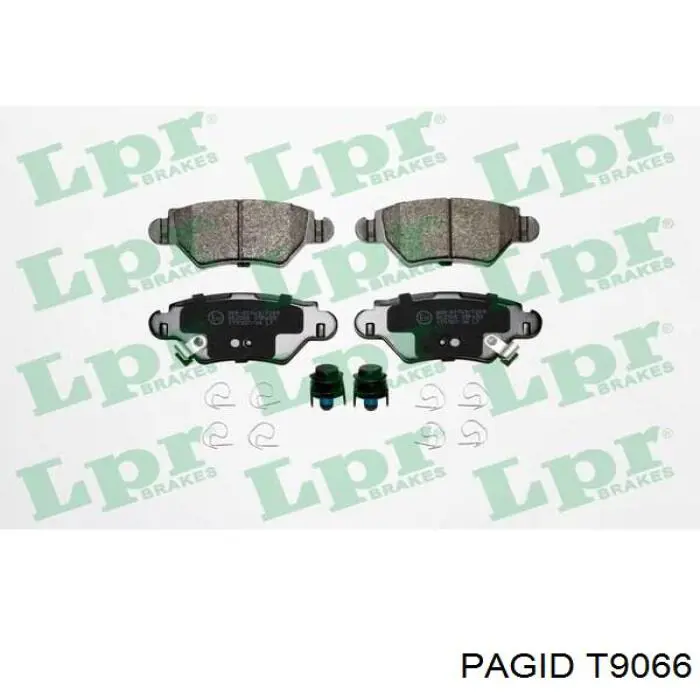 T9066 HELLA-PAGID Колодки тормозные дисковые комплект