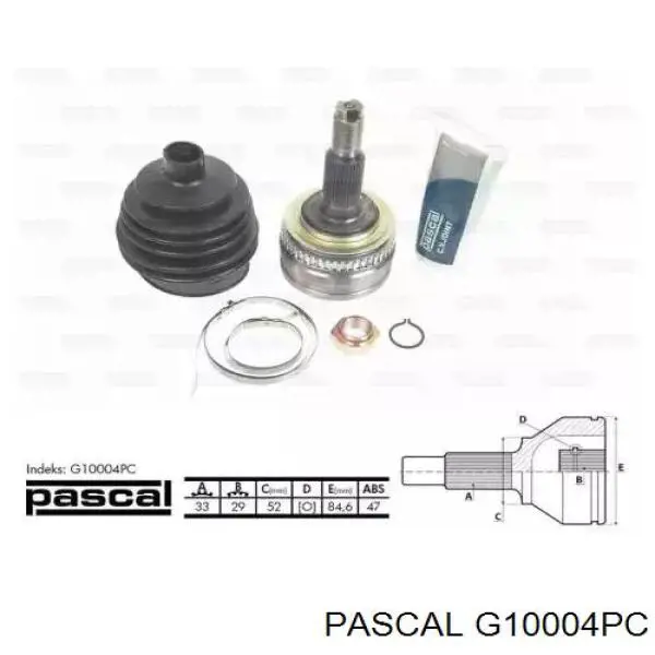 G10004PC Pascal шрус наружный передний