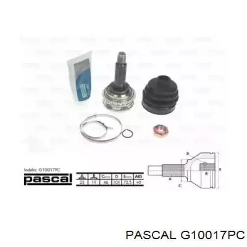 G10017PC Pascal шрус наружный передний
