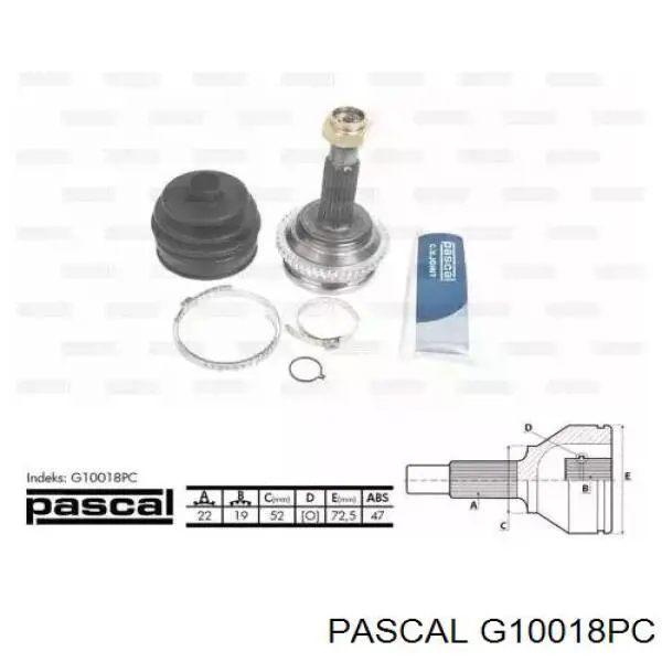 G10018PC Pascal шрус наружный передний