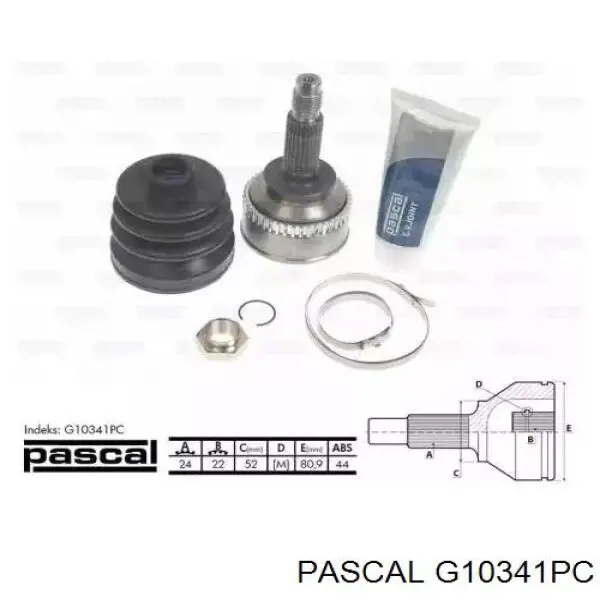 ШРУС наружный передний G10341PC Pascal