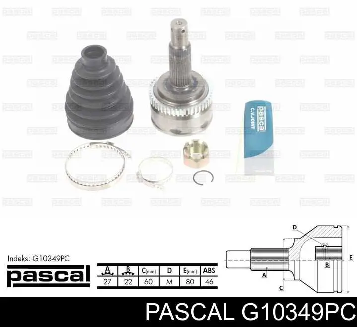 G10349PC Pascal шрус наружный передний