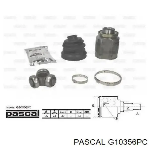 ШРУС наружный передний G10356PC Pascal