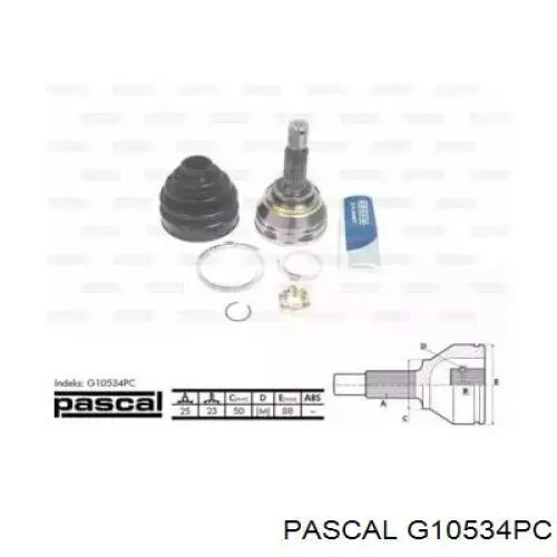 ШРУС наружный Pascal G10534PC