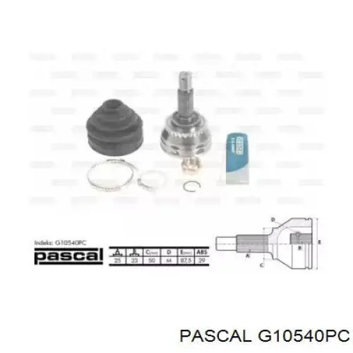 G10540 Pascal шрус наружный передний