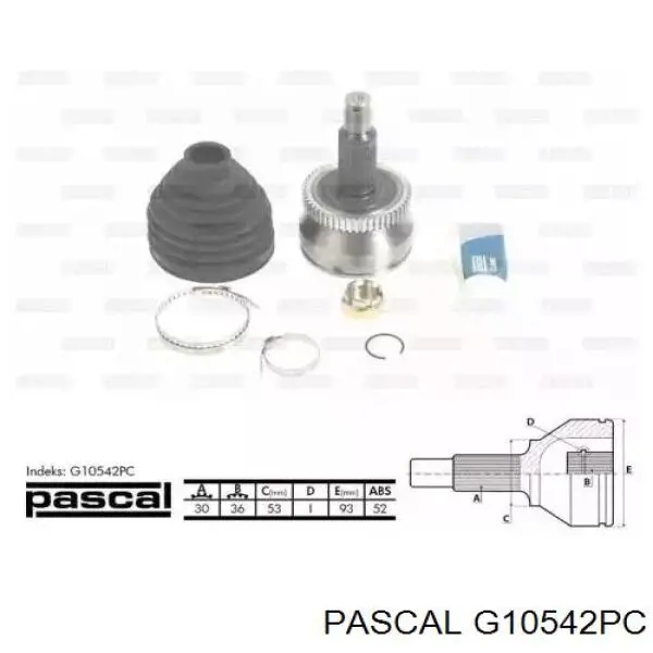 ШРУС наружный передний G10542PC Pascal