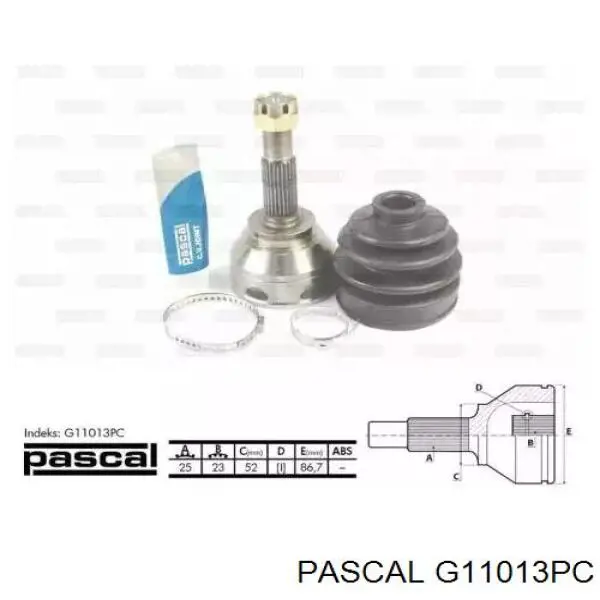 ШРУС наружный передний G11013PC Pascal