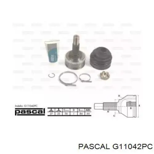 G11042PC Pascal полуось (привод передняя правая)