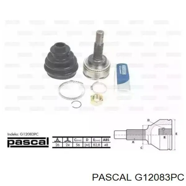 G12083PC Pascal шрус наружный передний