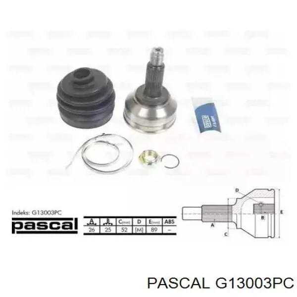 G13003PC Pascal шрус наружный передний