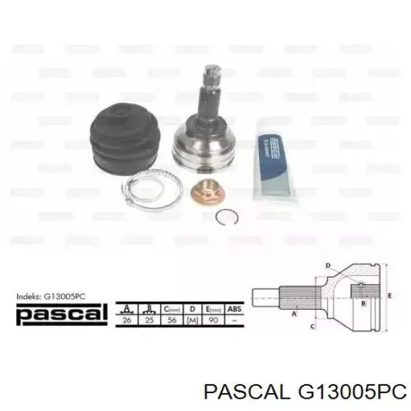 Купить G03422510B Mazda Внешняя граната