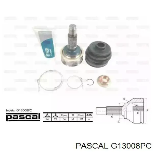 ШРУС наружный передний G13008PC Pascal