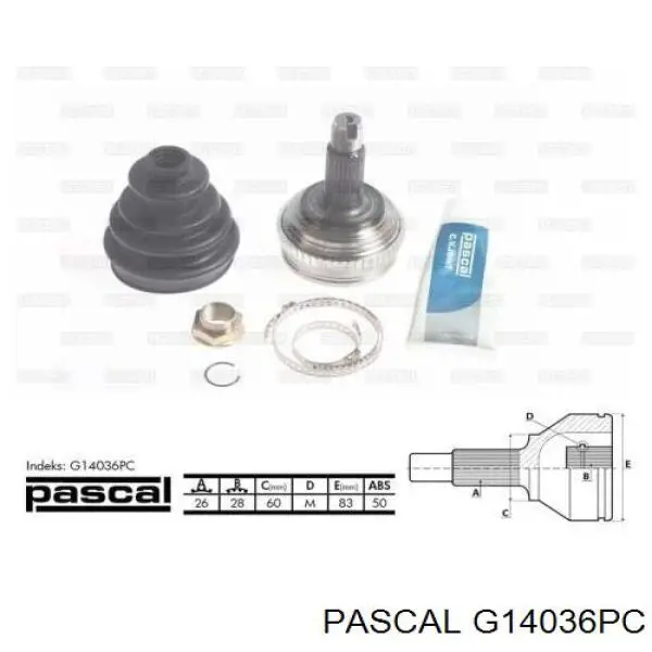 Купить G14036PC Pascal Внешняя граната