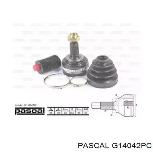 G14042PC Pascal шрус наружный передний