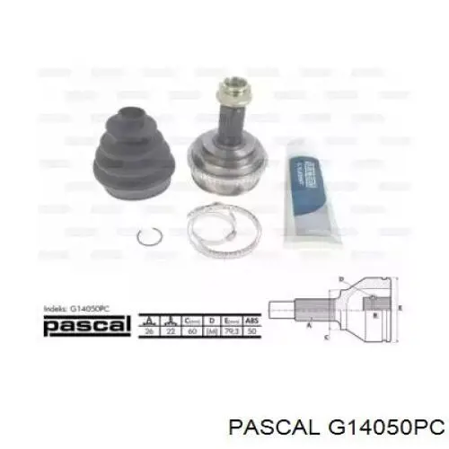 G14050PC Pascal шрус наружный передний