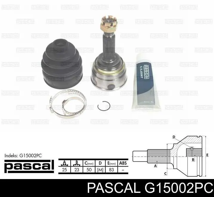 G15002PC Pascal шрус наружный передний