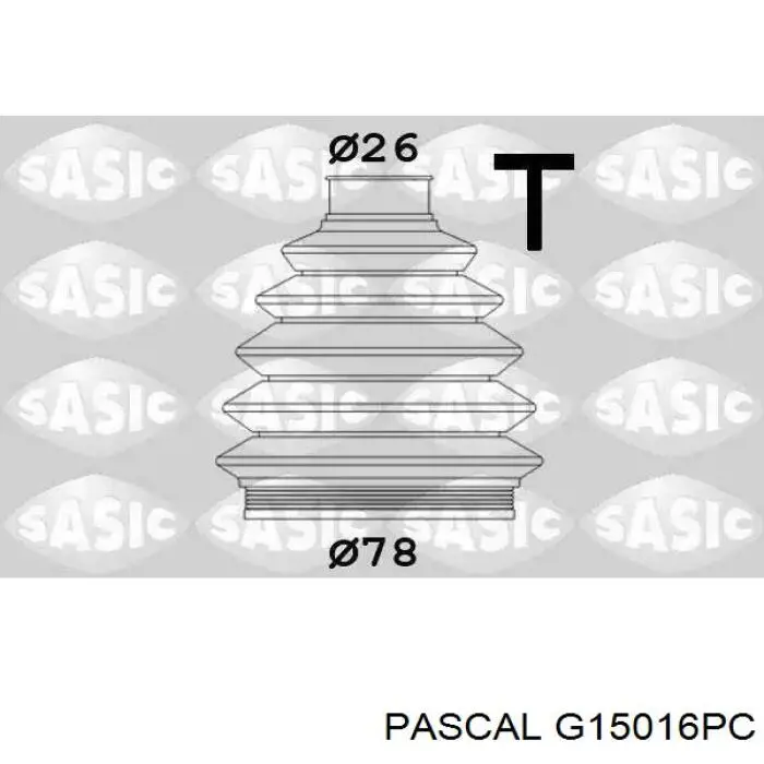 ШРУС наружный передний G15016PC Pascal