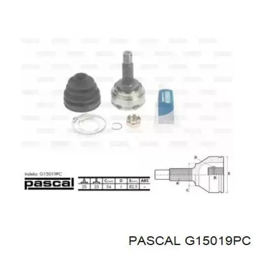 Левая полуось G15019PC Pascal