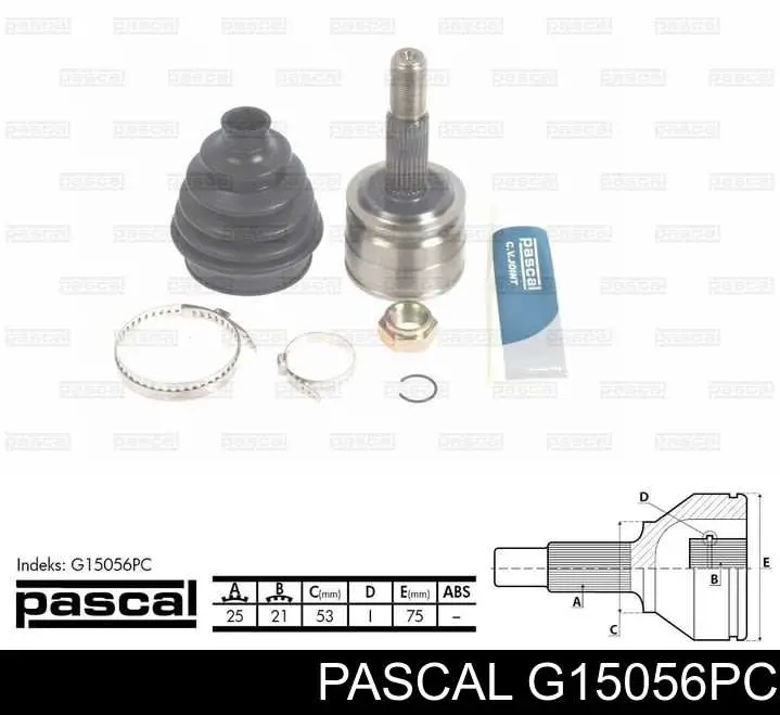 ШРУС наружный передний G15056PC Pascal