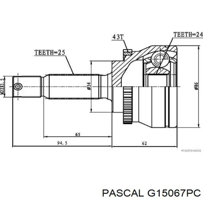 G15067PC Pascal Наружная граната