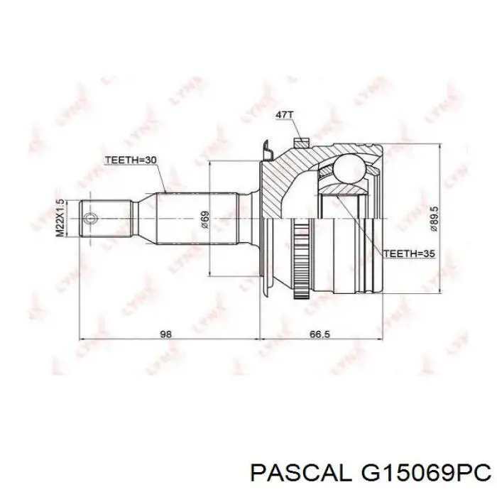 Купить G15069PC Pascal Внешняя граната