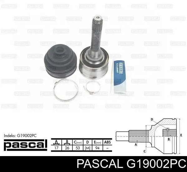 G19002PC Pascal шрус наружный передний