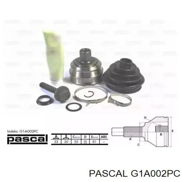G1A002PC Pascal шрус наружный передний