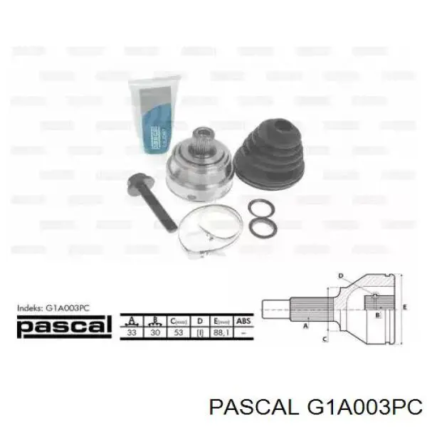 G1A003PC Pascal шрус наружный передний