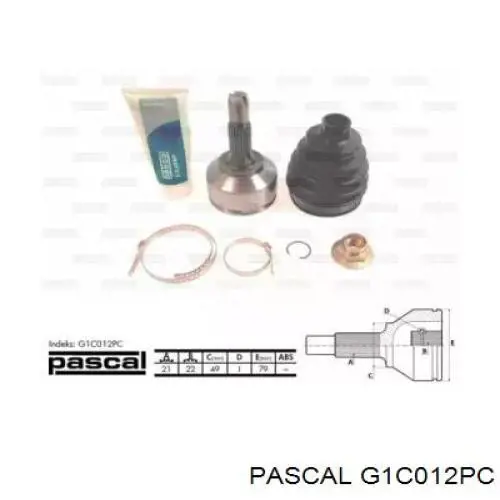 ШРУС наружный передний, левый Pascal G1C012PC цена, от 24.42 USD