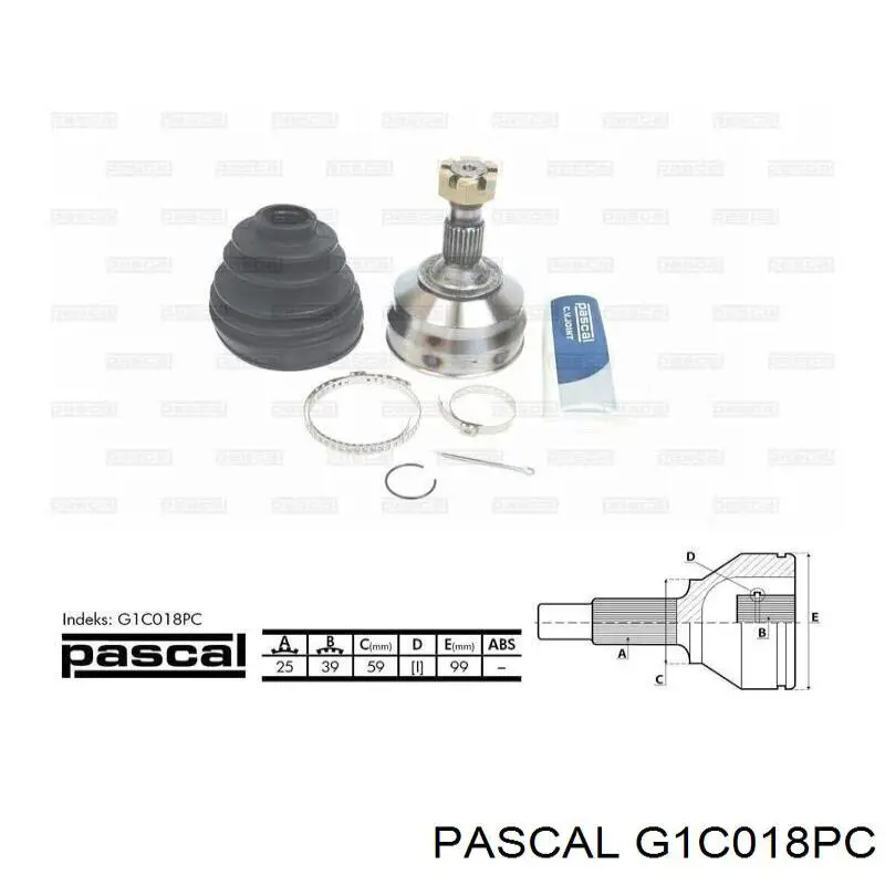 Граната колесная Pascal G1C018PC цена, от 30.84 USD