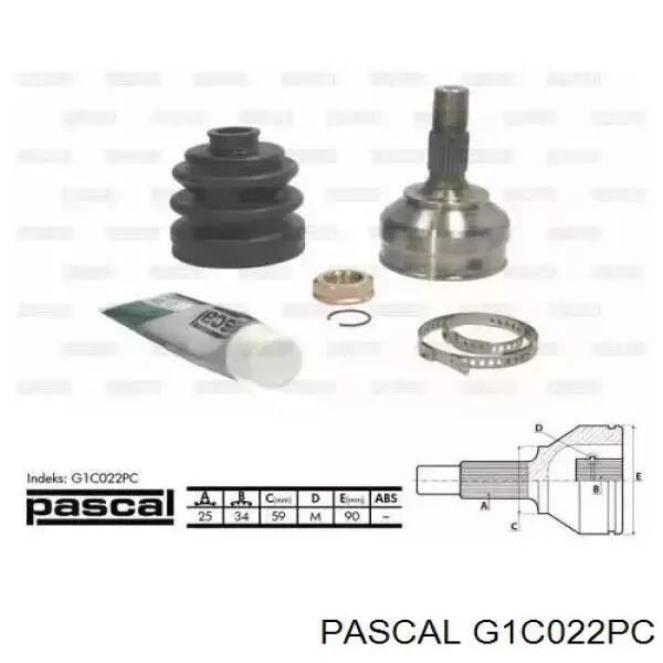 ШРУС зовнішній передній G1C022PC Pascal