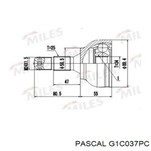 607933 Cifam Наружная граната