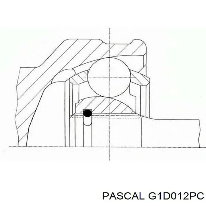 ШРУС зовнішній передній G1D012PC Pascal