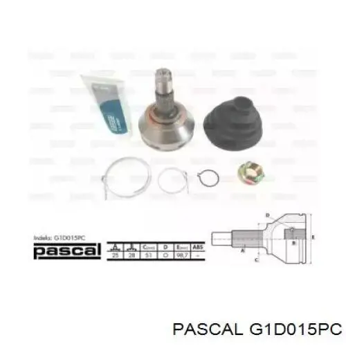 ШРУС наружный передний G1D015PC Pascal