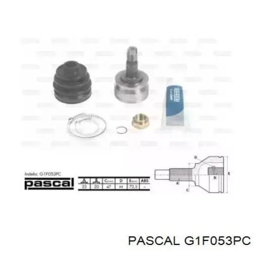 ШРУС зовнішній передній G1F053PC Pascal