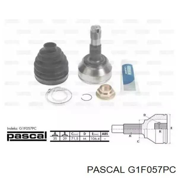 ШРУС наружный передний G1F057PC Pascal