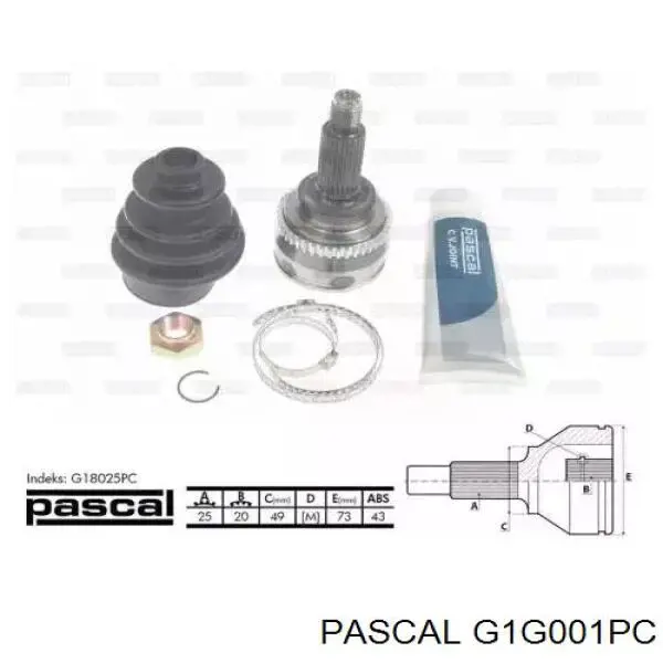 G1G001PC Pascal шрус наружный передний