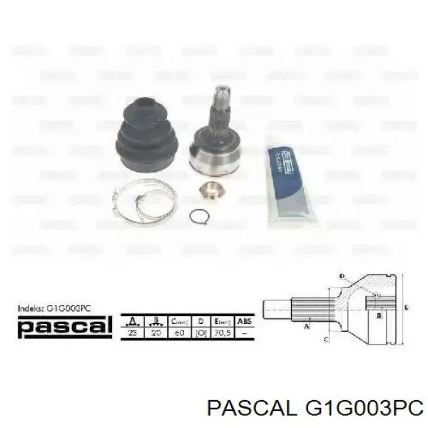 G1G003PC Pascal шрус наружный передний