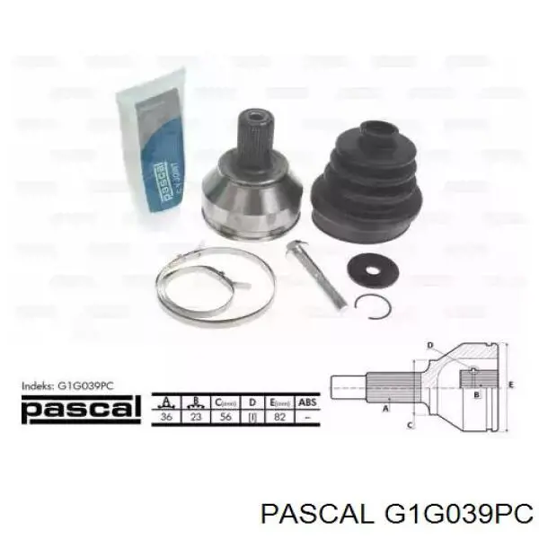 G1G039PC Pascal шрус наружный передний